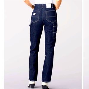 NWOT Lee Women's High Rise Dungaree Ankle Jeans Sz 28 Vintage